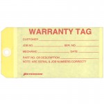 Yellow Warranty Tag